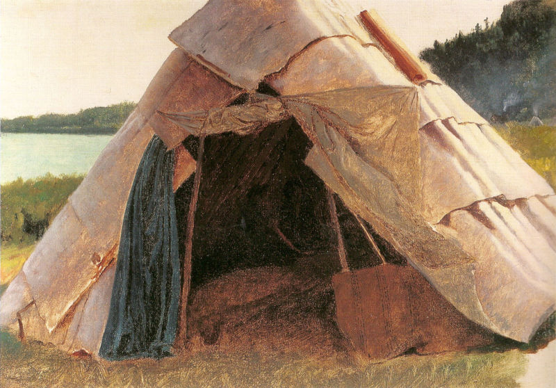 Ojibwe Wigwam at Grand Portage